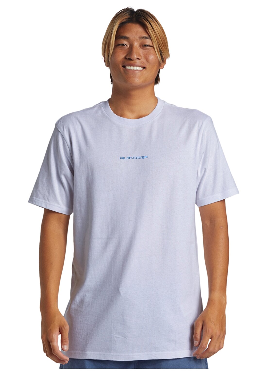 Quiksilver Beyaz Erkek O Yaka Standart Fit Baskılı T-Shirt AQYZT09539_SURF SAFARI MOE