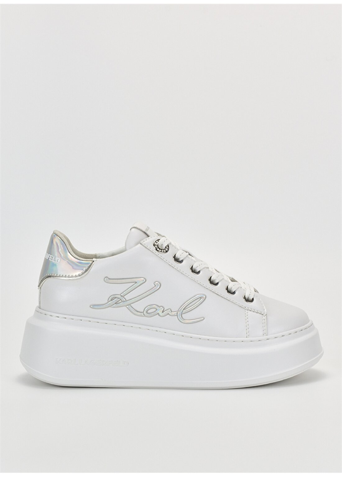 KARL LAGERFELD Beyaz Kadın Deri Sneaker KL63510A 01S