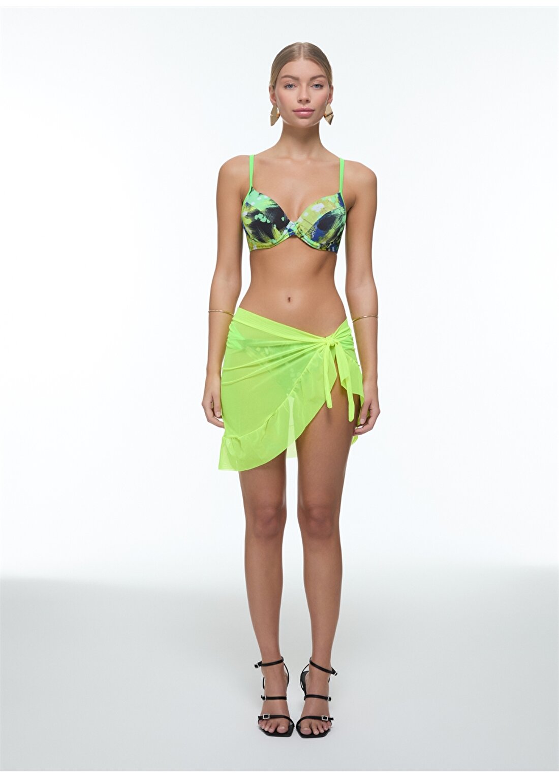 Bellisa Mavi - Yeşil Kadın Bikini Takım 241042