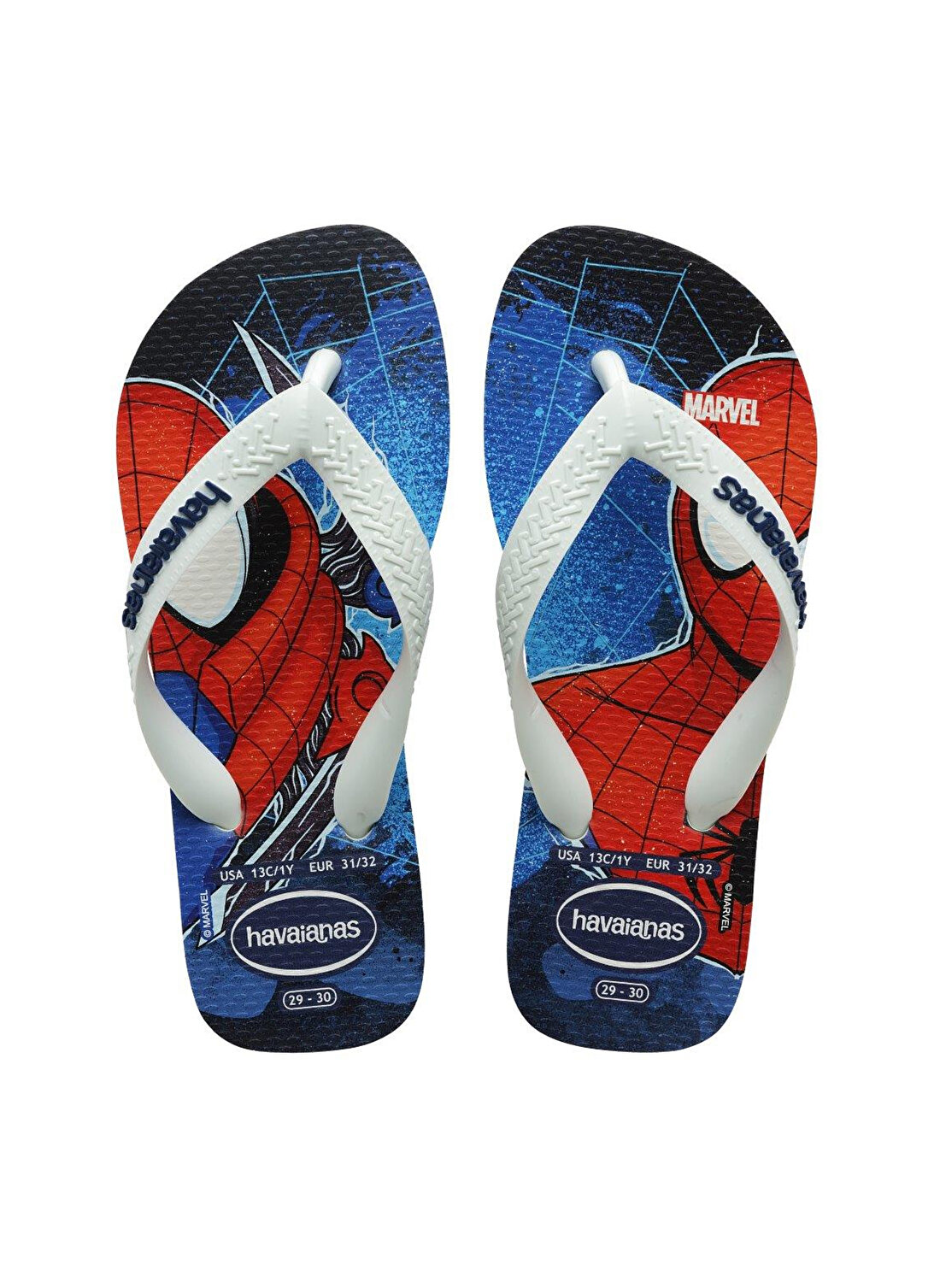 Havaianas Mavi - Kırmızı - Beyaz Erkek Çocuk Plaj Terliği KIDS TOP MARVEL II