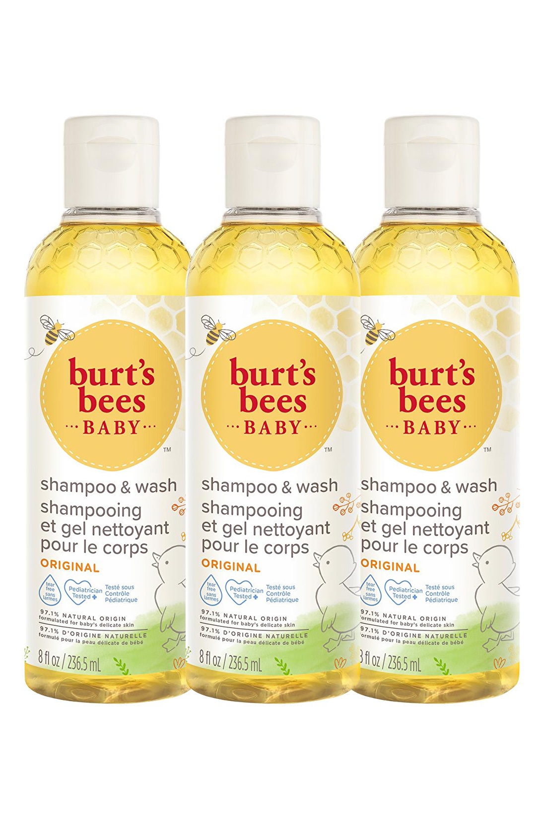 Burts Bees Bebek Saç Ve Vücut Şampuanı - Baby Bee Shampoo Body Wash X 3 235 Ml