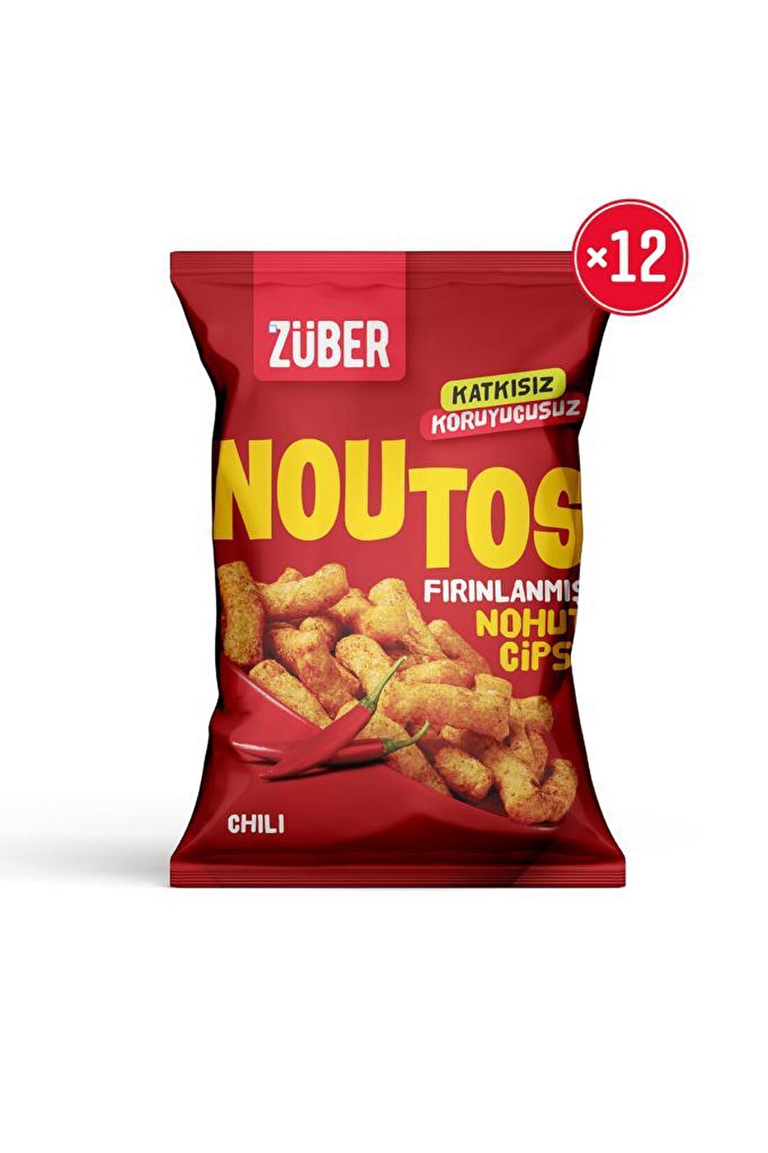 Noutos Fırınlanmış Nohut Cipsi Chili 55g X 12 Paket