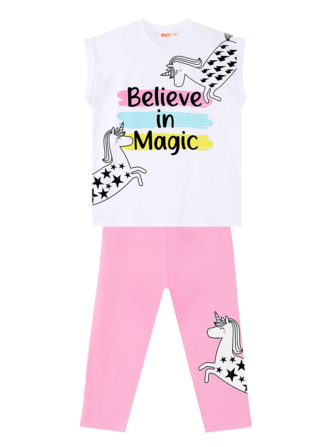 Believe in Magic Kız Çocuk T-Shirt Tayt Takım