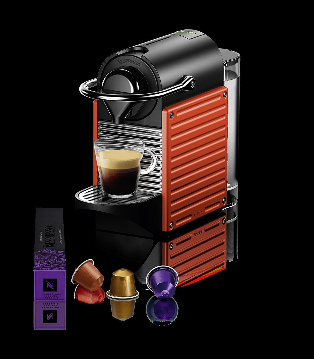 Nespresso C66R Pixie Red Bundle Kahve Makinesi