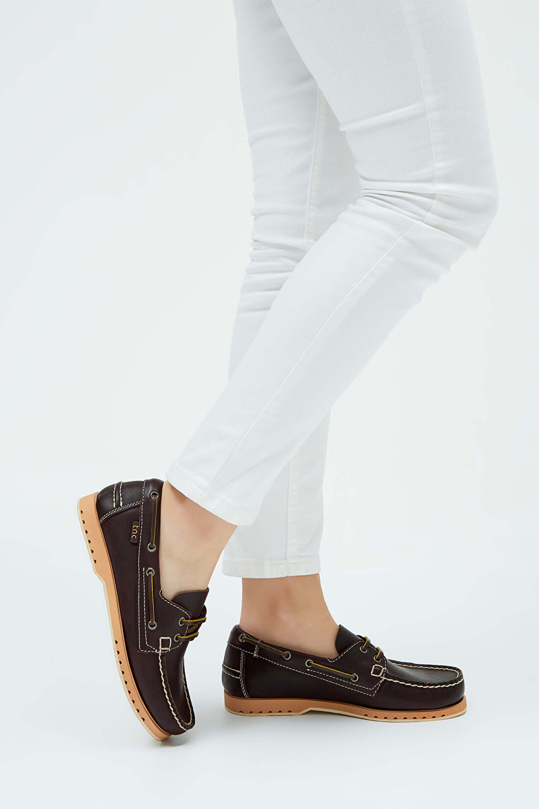 Tamer Tanca Kadın Hakiki Deri Kahverengi Loafer Ayakkabı