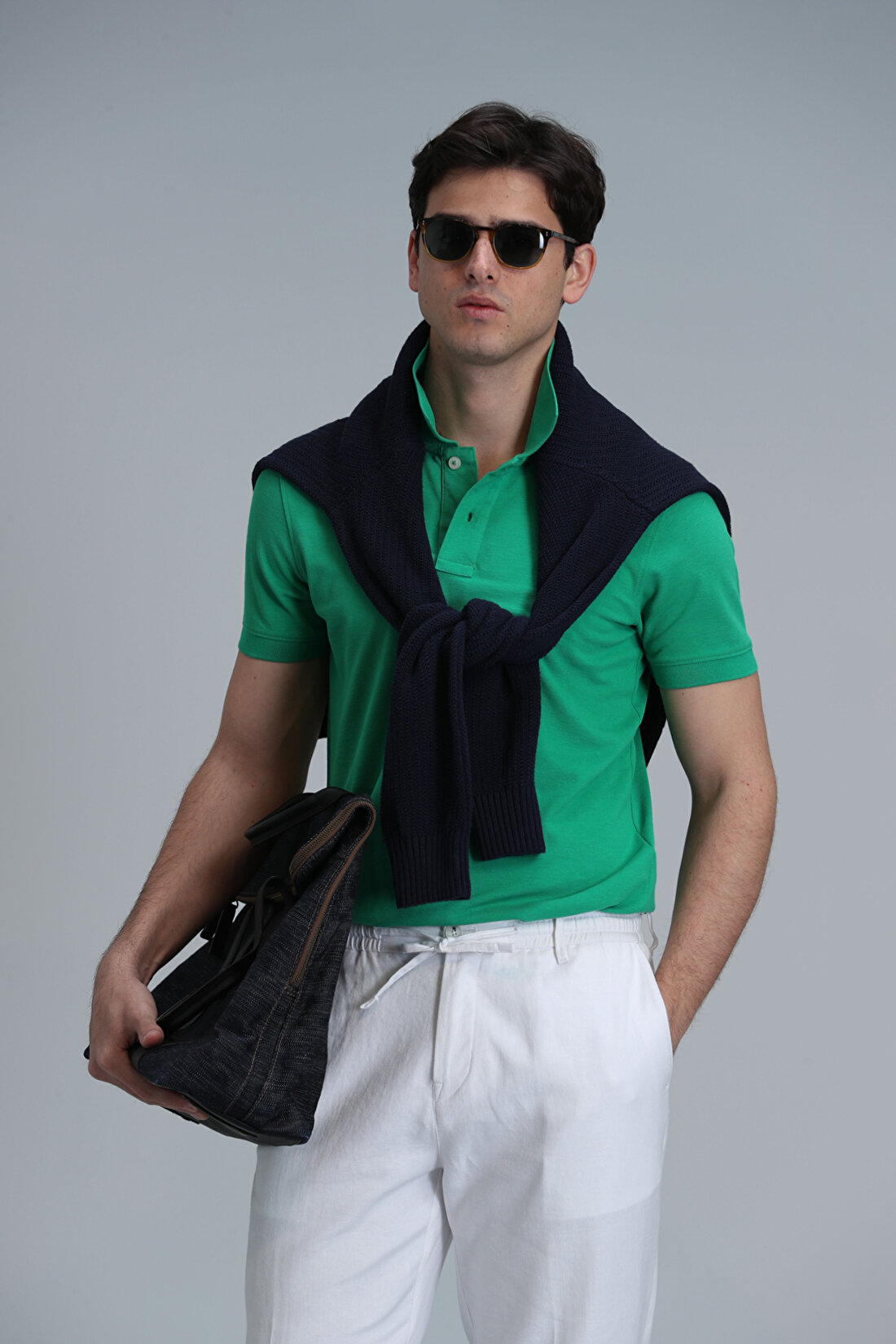 Laon Smart Erkek Polo Tişört Açık Yeşil