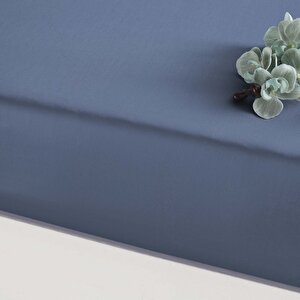 Linens Mix&Match Pamuk Saten Çift Kişilik Lastikli Çarşaf indigo