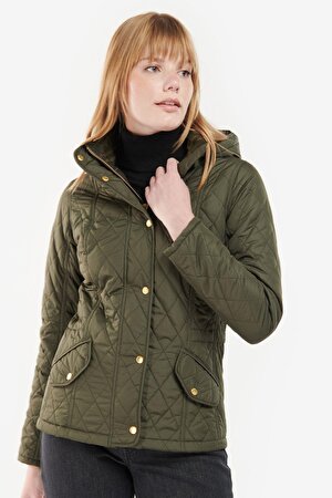 Barbour Kadın Millfire Quilt Kapitone Ceket GN92 Olive/Classic