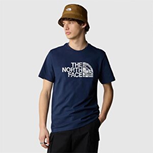 The North Face M S/S WOODCUT DOME TEE Erkek T-Shirt NF0A87NX8K21