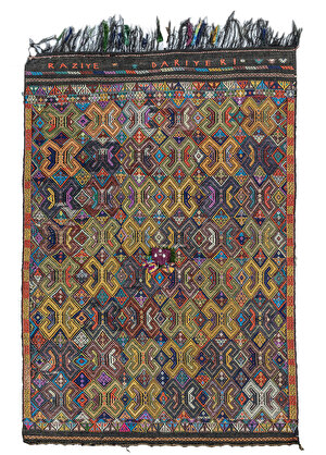 Egil Etnik Tasarımlı El Dokuma Kilim 133x192 cm