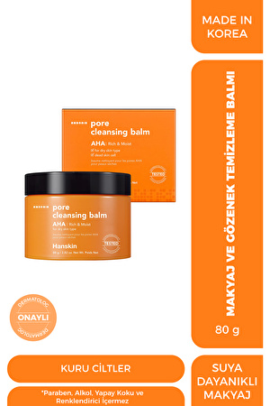 Pore Cleansing Balm Aha- Kuru Ciltler/gözenek Ve Makyaj Temizleme Balmı [ 80 G ]