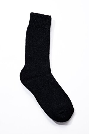 Kışlık Kalın Siyah Erkek Çorap