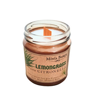 Limonotu & Citronella Yağı, Sineksavar Aromaterapi Soya Mumu, 150gr