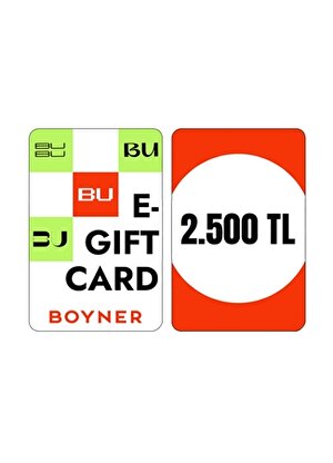 Boyner Digital Hediye Kartı 2500 TL