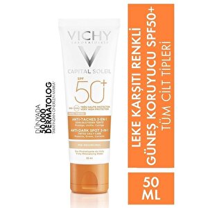 Vichy Ideal Soleil Leke Karşıtı Renkli Güneş Kremi SPF50+ 50ml