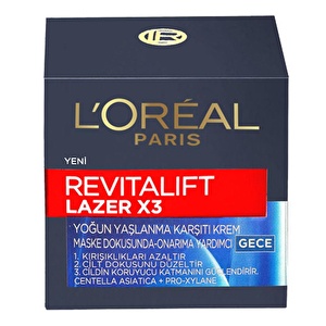 Loreal Paris Revitalift Lazerx3 Gece Kremi 50ml