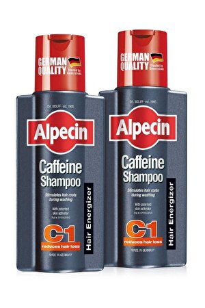 Alpecin C1 Kafein İçeren Dökülme Karşıtı Şampuan 250ML X 2 adet 