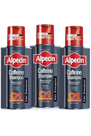 Alpecin C1 Kafein İçeren Dökülme Karşıtı Şampuan 250ML X 3 adet Set