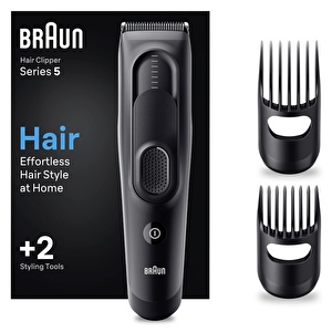 Braun Series 5 HC5330, Erkekler İçin 17 Uzunluk Ayarına Sahip Saç Kesme Makinesi 