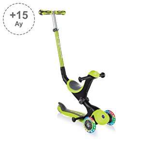 Globber Go Up Deluxe Işıklı Scooter - Yeşil