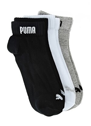 Puma Unisex Gri Kısa Spor Çorap