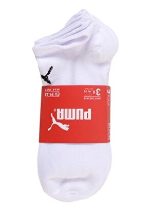 Puma Spor Unisex Beyaz Çorap