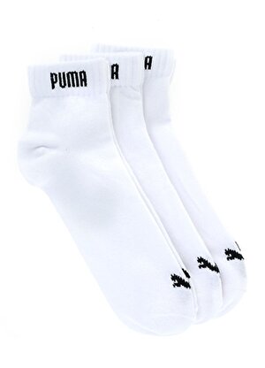 Puma Unisex Beyaz 3'lü Spor Çorap