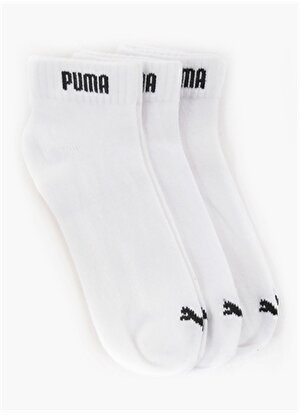 Puma Beyaz Unisex 3lü Spor Çorap 88749802 Quarter  