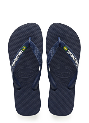 Havaianas Koyu Lacivert Erkek Terlik BRASIL LOGO 