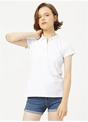 Columbia Düz Beyaz Kadın Polo T-Shirt FL6087 INNISFREE