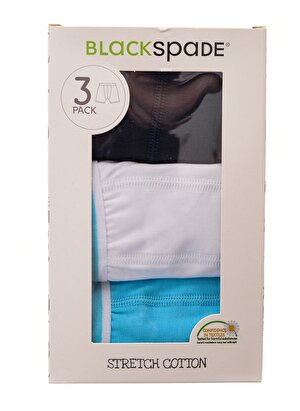 Blackspade Çok Renkli Erkek Çocuk Düz Boxer 42-9395-3 Pack Box    