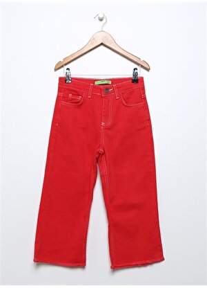 Limon Kırmızı Kız Çocuk Pantolon GRL-02