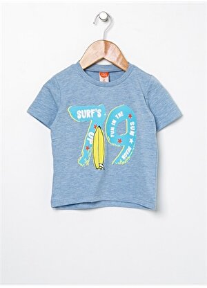 Koton Mavi Erkek Bebek T-Shirt 9YMB18730ZK     
