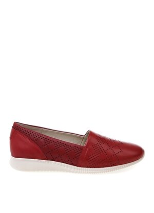 Cotton Bar Kırmızı Düz Ayakkabı