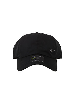 Nike Siyah Çocuk Düz Şapka AV8055-010 Y NK H86 CAP METALSWOOSH   