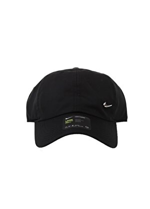Nike Siyah Çocuk Düz Şapka AV8055-010 Y NK H86 CAP METALSWOOSH   