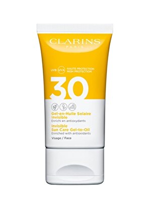 Clarins Invisible Sun Care Gel-to-Oil SPF 30 for Face 50 ml Güneş Ürünü