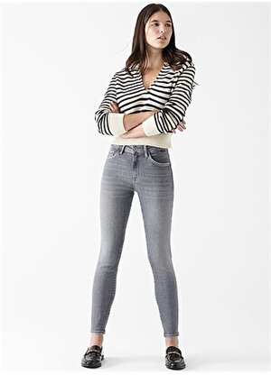Mavi Skinny  Kadın Denim Pantolon 100328-30085 TESS Mid Grey Str