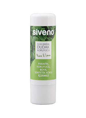 Siveno %100 Doğal Dudak Koruyucu Nane &Limon