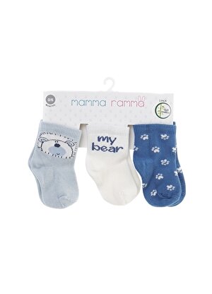 Mammaramma Mavi Erkek Soket Çorap 3'lü