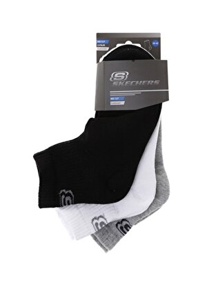 Skechers Çok Renkli Unisex 3lü Çorap U SKX Padded Mid Cut Socks 3 Pack  