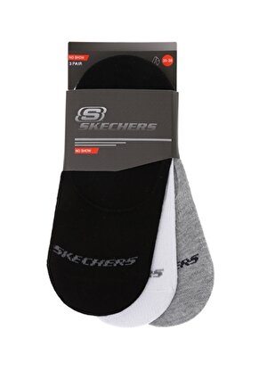 Skechers Çok Renkli Unisex 3lü Çorap U SKX No Show Socks 3 Pack  