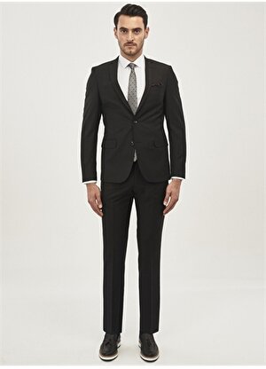Altınyıldız Classic Normal Bel Slim Fit Siyah Erkek Takım Elbise 4A3010000001