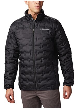 Columbia Siyah Erkek Dik Yaka Desenli Mont DELTA RIDGE™ DOWN JACKET