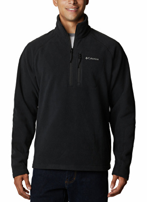 Columbia Koyu Siyah Normal Kalıp Erkek Termal Polar Sweatshırt FAST TREK III HALF ZIP FLEECE