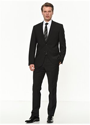 Beymen Business Normal Bel Regular Fit Siyah Erkek Takım Elbise 4B3010000006