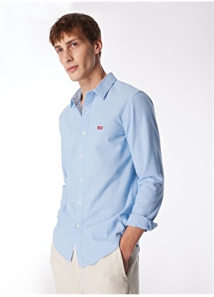 Levis 86625-0005 Ls Battery Shirt Slim Mavi Erkek Gömlek