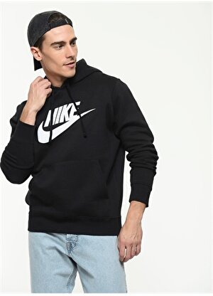 Nike Graphic Pullover Siyah Erkek Sweatshirt