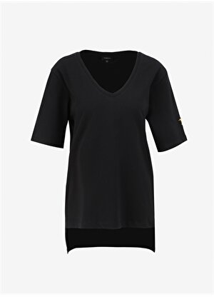 Fabrika Talita Siyah V Yaka Kadın T-Shirt