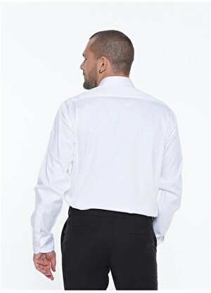 Beymen Business Klasik Gömlek Yaka Düz Beyaz Erkek Gömlek 4B2000000113